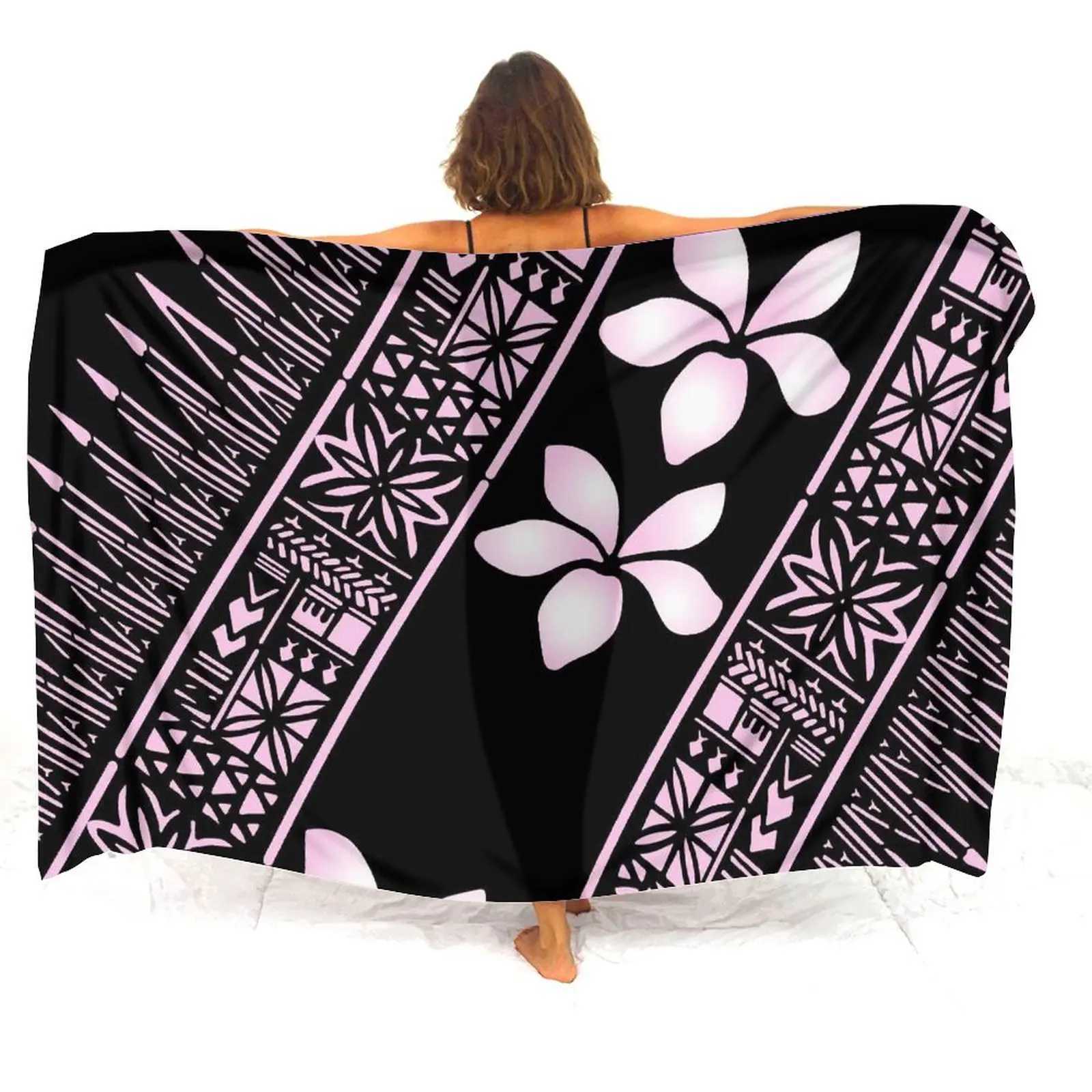Haii Beach Resort Scarf Sarong Large Size Womens Custom Beach Coat Smock Summer Polynesian Womens Sarong W250120