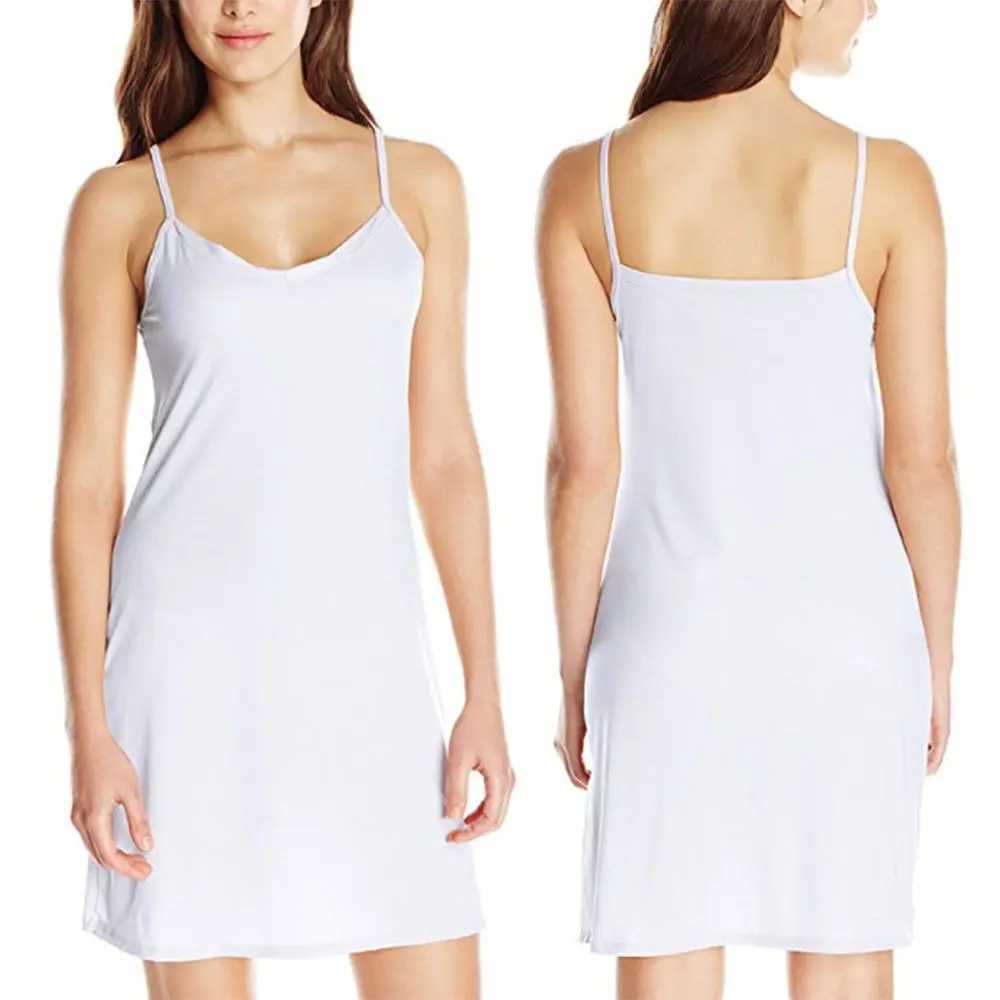 1PC Womens Sling Dress Holiday Sexy Slim Solid Short Dress Summer Camisoles V Neck Backless Sveless Casual Slip Under DressXJ250115