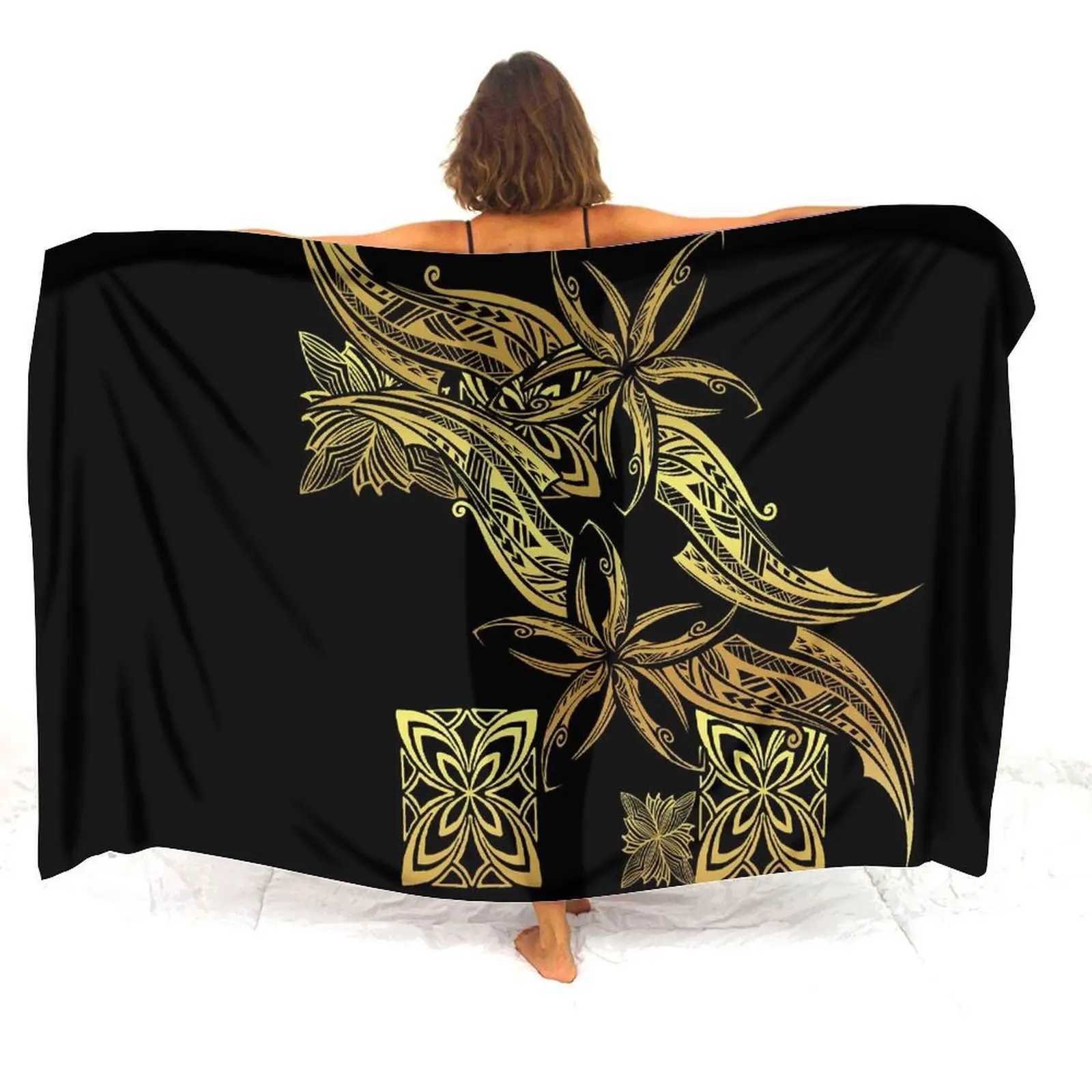 Haiian Resort Beach Party Sarong Coat Sunblock Sarong 2024 New Custom Sarong Polynesian Ladies Sarong W250120