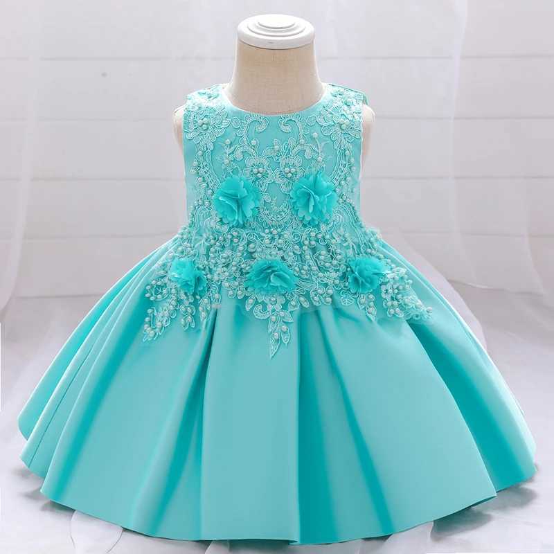 Toddler Child Costume 1st Birthday Dress For Baby Girl Baptism Flower Princess Dresses First Ceremony Party Dress 0-5Y X250203