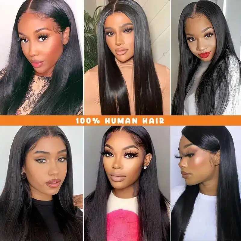 4 Bundles Indian Human Hair Straight Bundles With Clo 4x4 Lace Free Part Virgin Silky Straight Hair Extensions With CloXJ250120