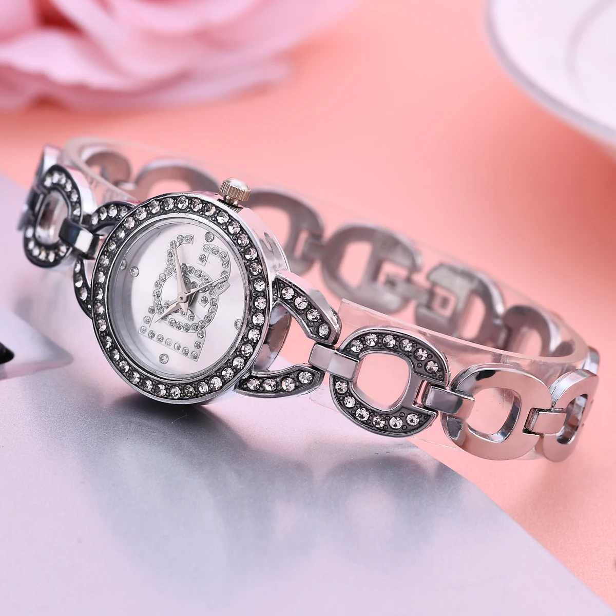 2022 Luxury Brand Wen Rhinestone Fashion Fl Steel Bracelet Watch Casual Boutique Ladies Dress Elegant Quartz Wristwatch X250203