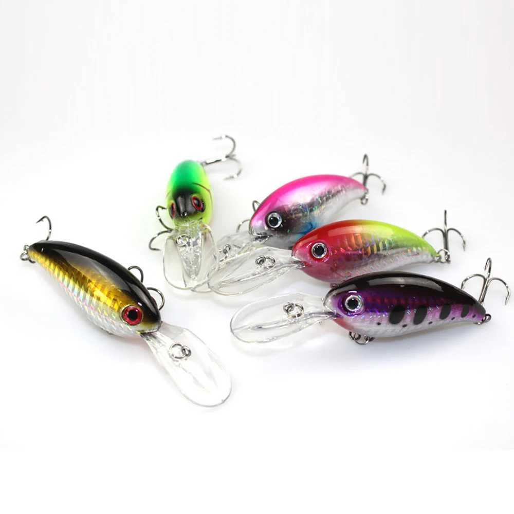 5pcs Crank Set Long Tongue Swimbait Hard Lure Baits Bass Minnow Pesca Japan Fishing Tackle 3d Eyes Wobblers 11cm 14g 5 ColorsXJ250122
