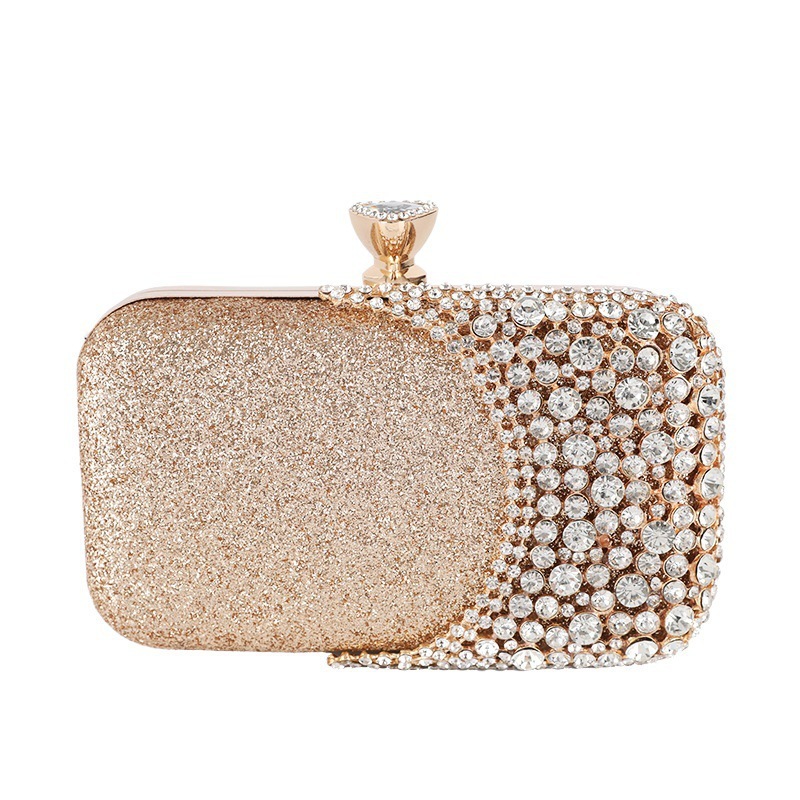 Diamond Dinner Women's Banquet Bag, Versatile Dress, Evening Gown, Rhinestone Hand-Held Bag