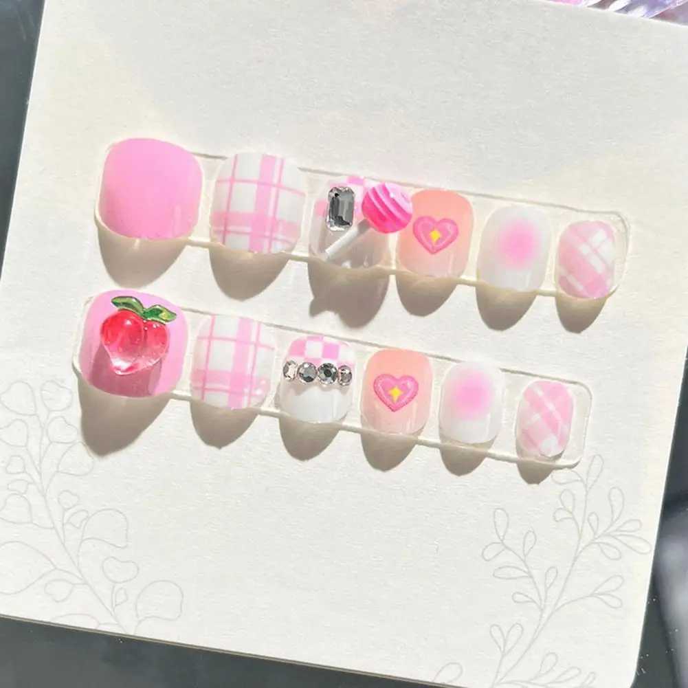 s Fun Nail Art 12pcs s Cartoon Nail Art Stickers Cute Cloud Heart Pattern Rhinestones for Kids for DiyW250120