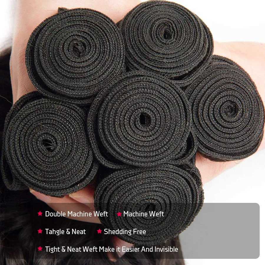 Cyno Deep Wave Human Hair Bundles With Clo Remy Brazilian Hair Weave 3 Bundles With 4x4 CloXJ250120