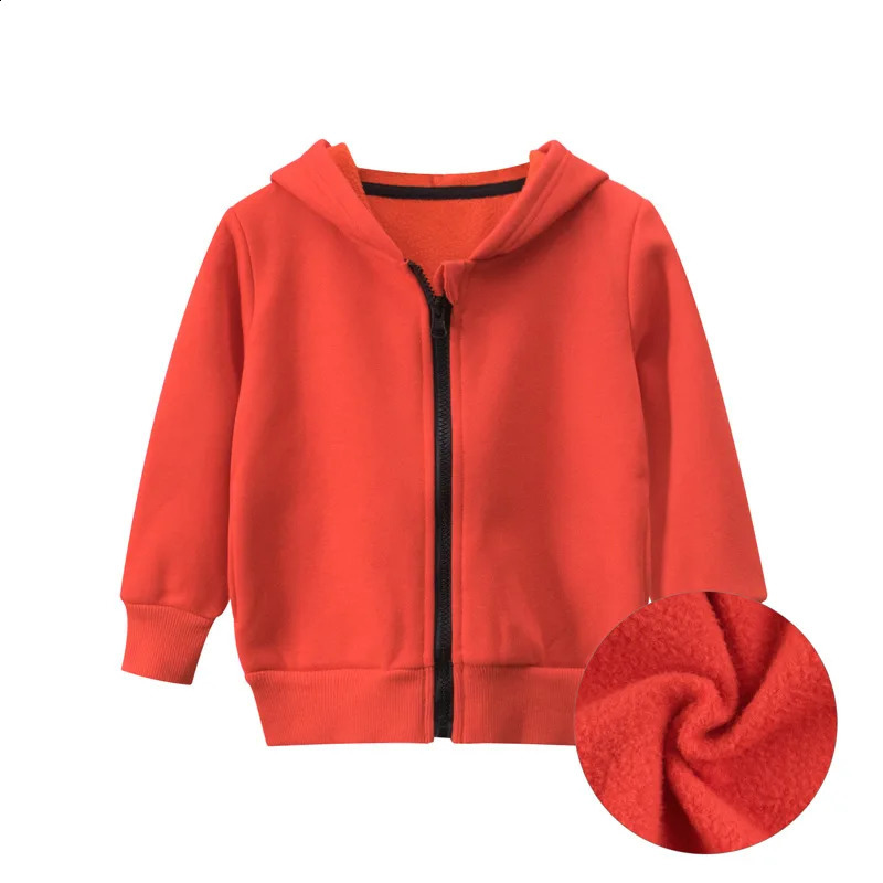 1-9T Winter Toddler Kid Sweatshirts Boy Girls Warm Thick Clothes Zipper Hooded Hoodies Casual Loose Fleece Coat Childrens Outfit 250121