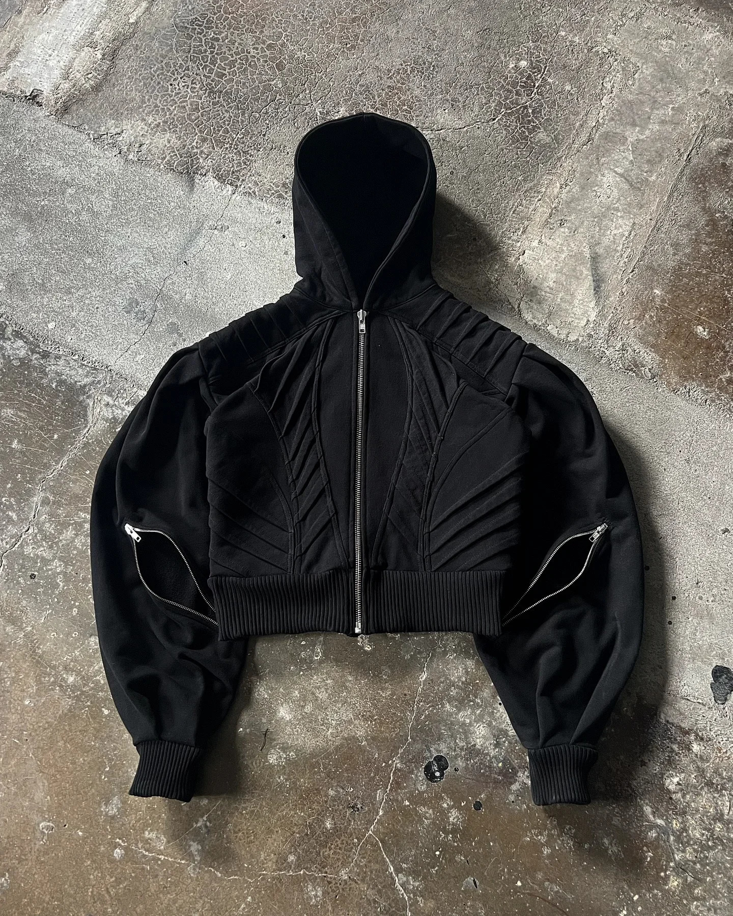 Dark Retro Hoodie Y2K Zip Jacket Rock Hip Hop Embroidered Zipper Long Sleeve Oversized Sweatshirt Men Women Clothes 250110