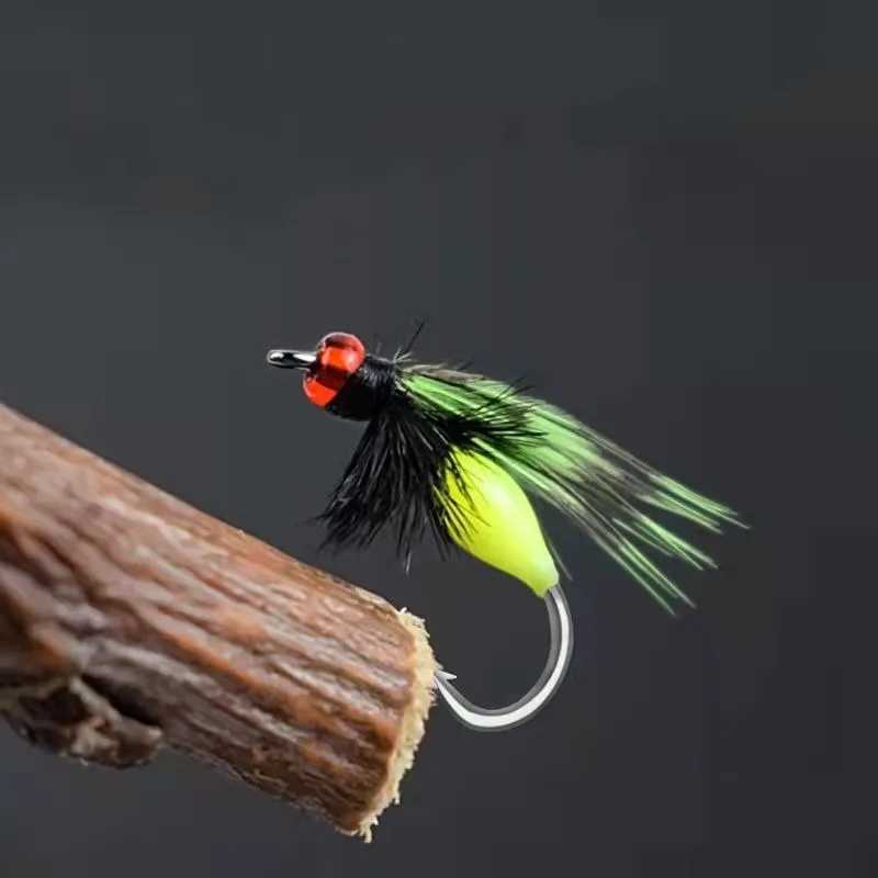 10pcs Fish Bladed Inline Spinner Fishing Lure Fly Tying Poisonous Mosquito Hook Fishing Group Micro-Sequin Sequins Spinning FlyXJ250122