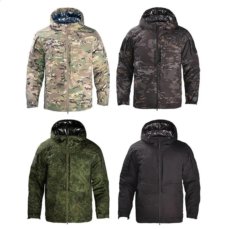 OULYLAN Camouflage Clothing Men Tactical Outdoor Assault Suit Mens Hiking Warm Windbreaker Coat 250122