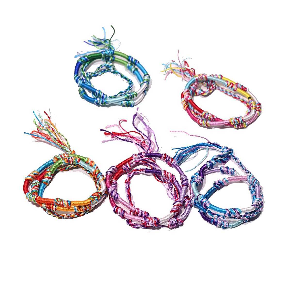 Summer Beach Woven Rope Tassel Anklet For Girl Fashion Beautiful Bohemia Bracelets Anklet Jewelry For WomenXJ250121