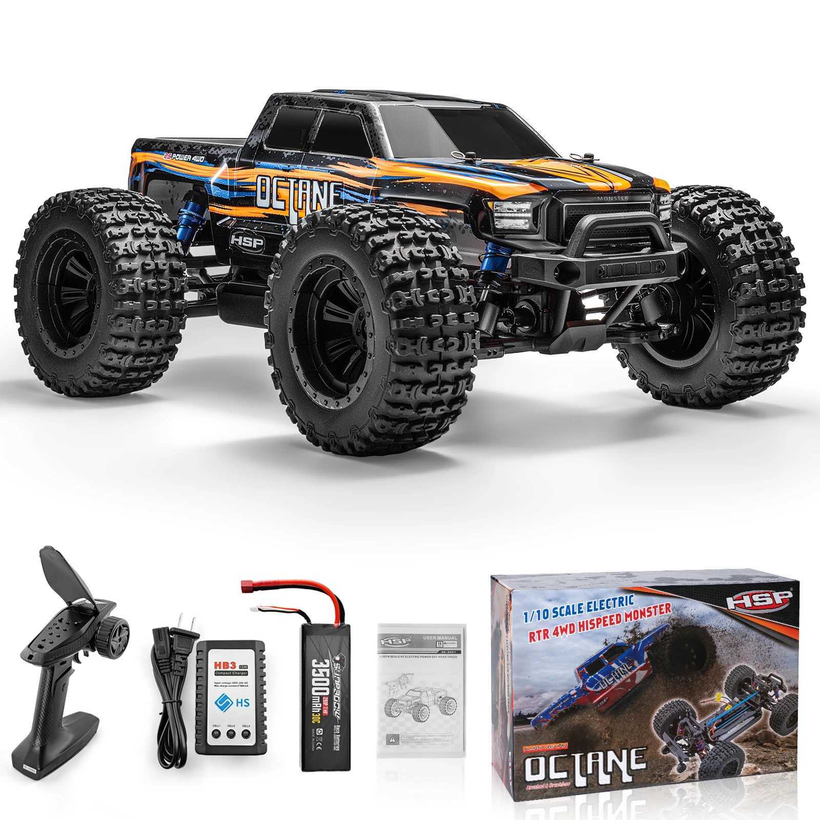 HSP Rc Car 1/10 Off Road Monster Truck 4WD Electric Power Remote Control Car 4x4 High Speed Hobby Vehicle Toy X250203