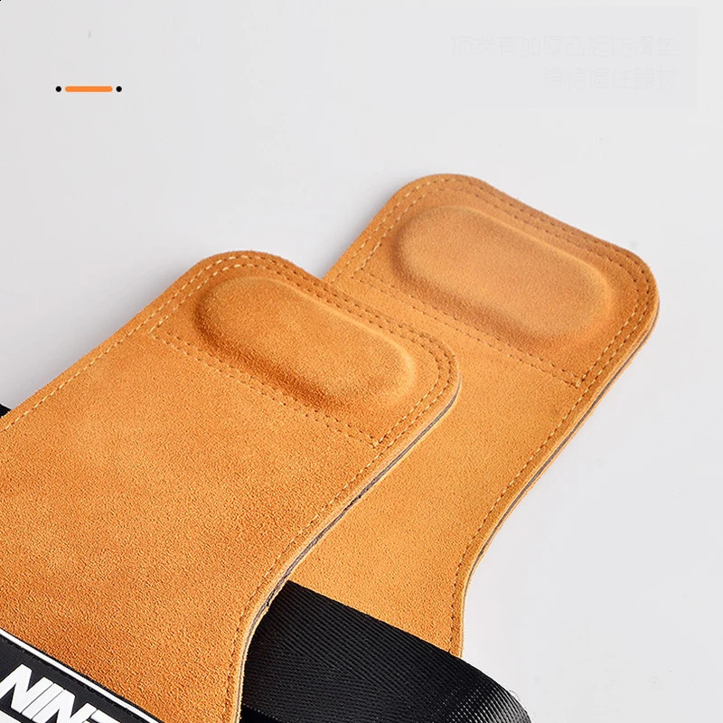 Three Layers Cowhide Gym Gloves Grips Horizontal Bar Gloves for Gym Sports Weight Lifting Training Crossfit Fitness Bodybuilding 250118