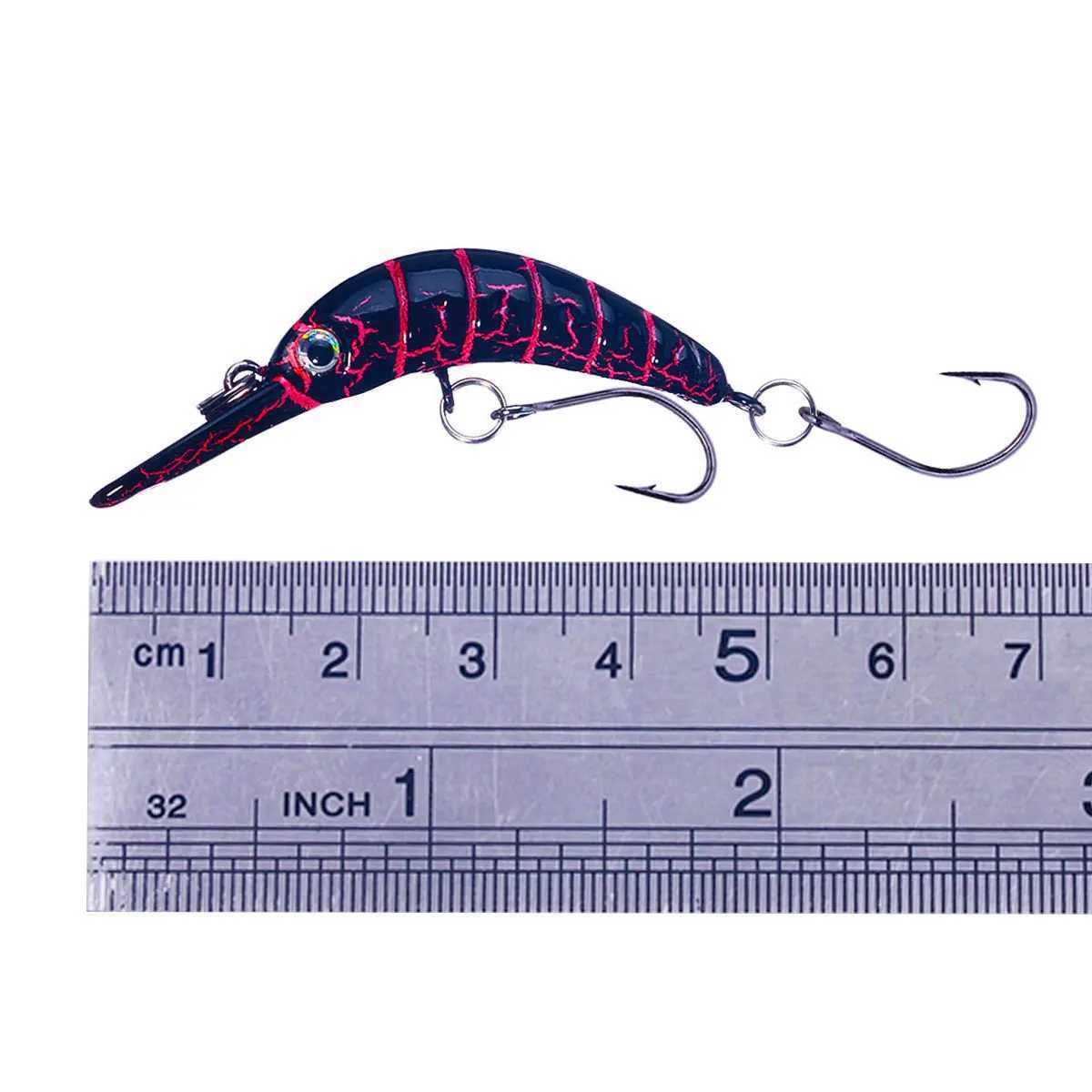 HENGJIA Rice Worm Shaper Trout Minnow Wobbler Fishing Lure 5.2cm 2.6g Crank Artificial Hard Bait Trout Pike Bass FishingXJ250122