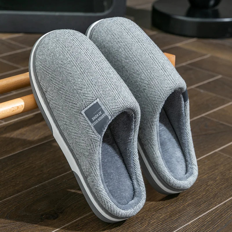 Winter Warm Men Fur Slippers House Non Slip Soft Shoes Comfort Flat Heel Home Indoor Bedroom Plush for Couples 250117