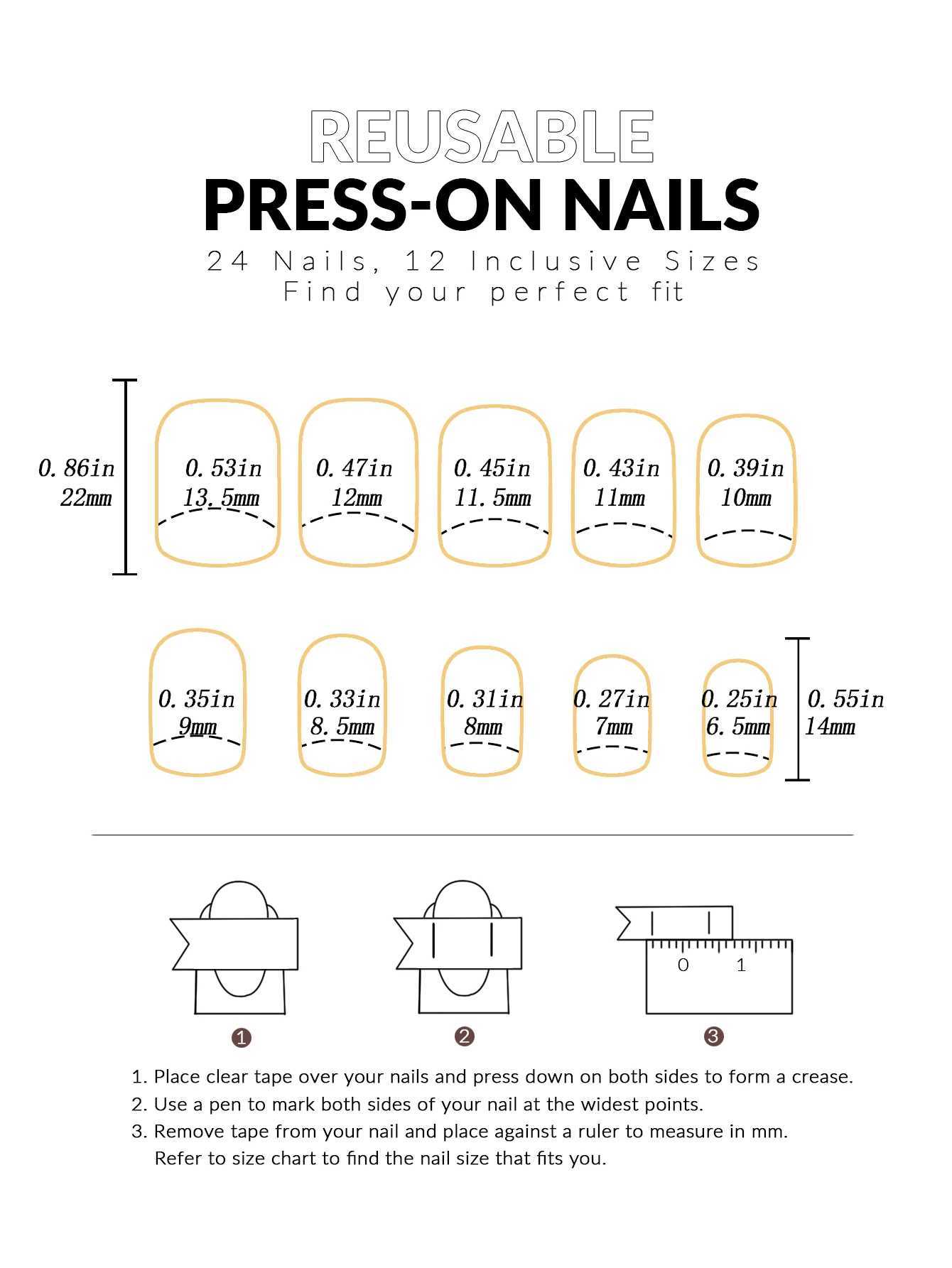 24 Pcs white Long Square French Press On Nails Love Design Nails tool 1pc Nail File 1Nail Glue Sticker Kit Nails For Girl MW250120