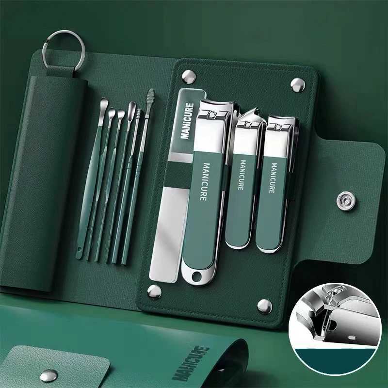 10Pcs Nail Clippers Kit Ultra Sharp Sturdy Fingernail Cutters Nail Clippers Pedicure Care Tools Toenail Clipper CuttersXJ250116