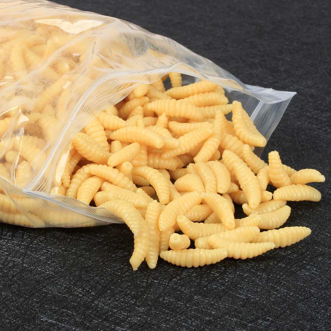 50pcs Lua Soft Bait Fake Breadworms Earthworms Red Worms Soft Worms Fake Worms Fishing BaitXJ250122