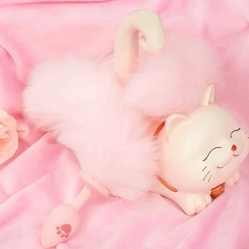 Sexy Kitty Anal Plug Tail Silicone Anal Toys For Women Men Butt Plug Cat Rabbit Anal Sex Toy Cosplay Erotic Adult Toys Sex ShopXJ250121