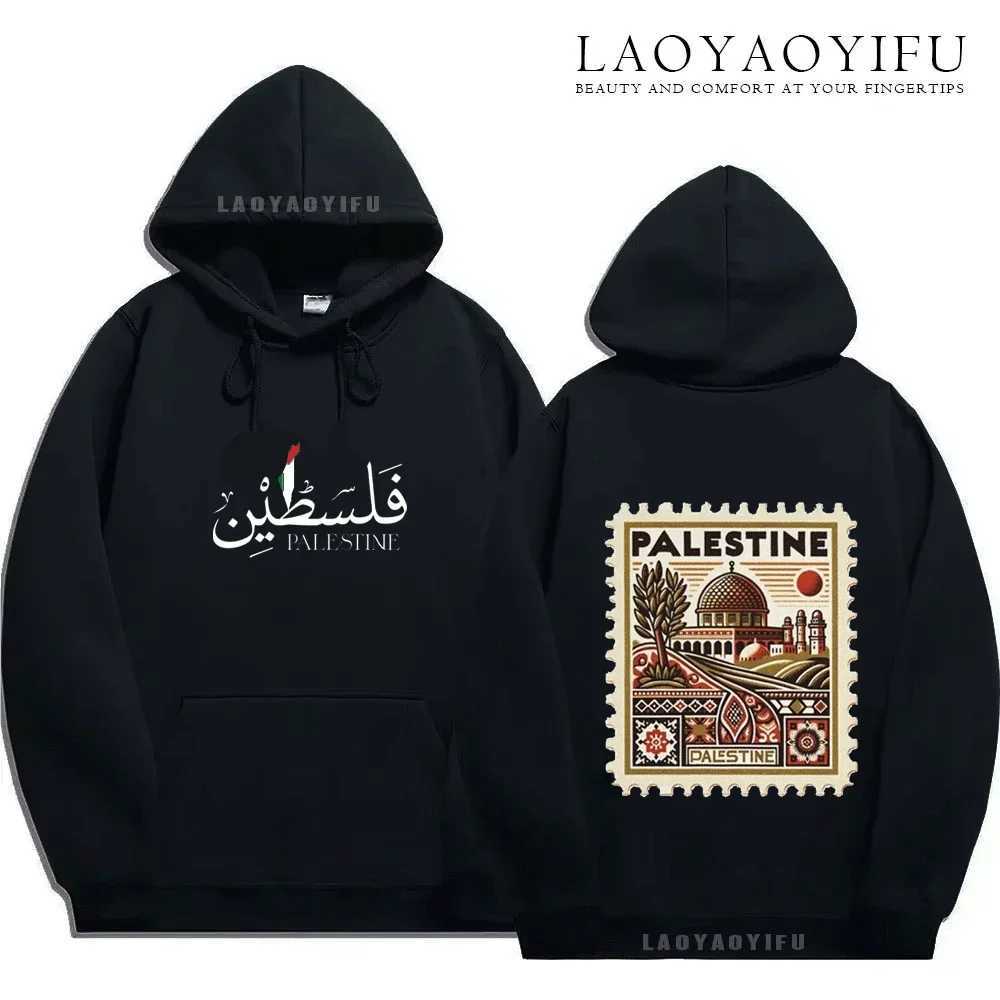 Unisex Autumn Winter Vintage Casual Pullover Sweatshirts Palestine Hoodie Fashion Harajuku Aesthetic Retro Graphic Hoodies TopsXJ2500118
