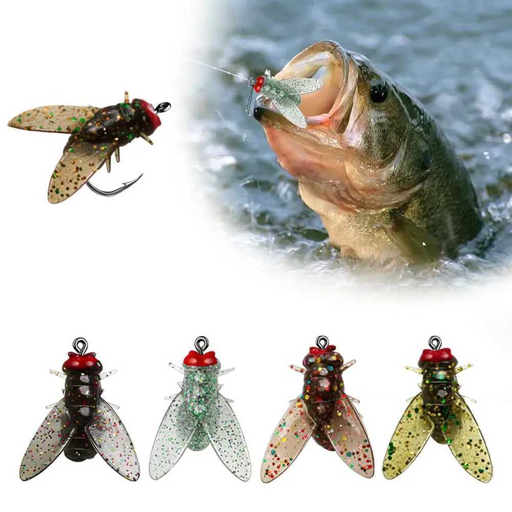 Bionic Fly Fishing Bait(20PCS) 2024 New Fly Hook Soft Bait Add Fish Attractant Fishing Gear For Salmon TroutXJ250122