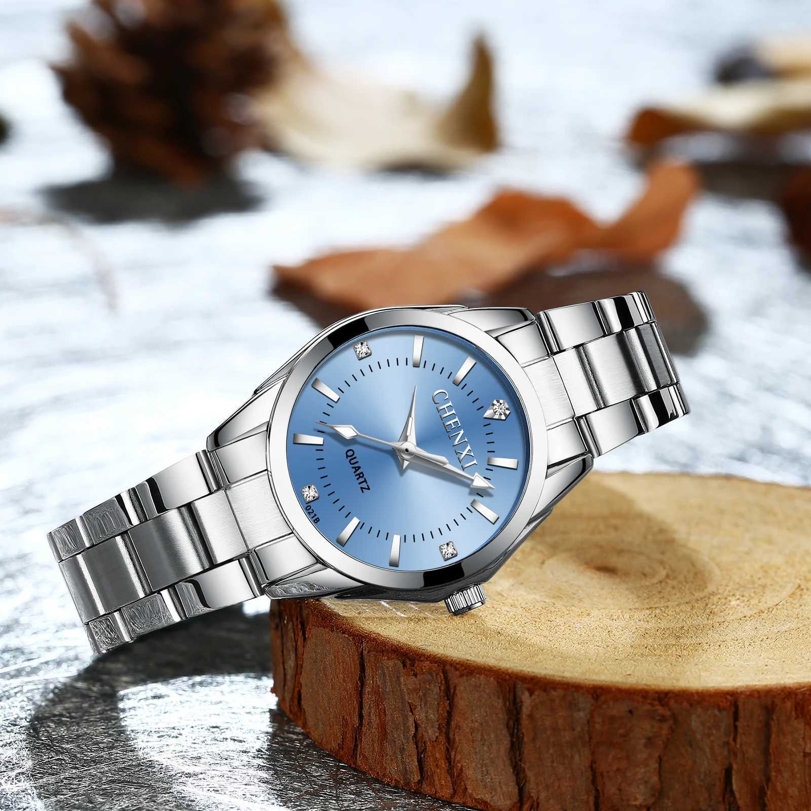 CHENXI Ladies Watch For Wen Fashion Silver Clock Stainless Steel Quartz Wrist Watches for Wen Waterproof Womens Watch X250203