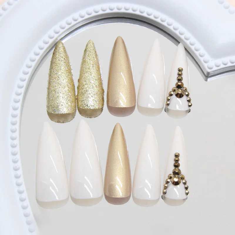 Bright Stars 24 Pcs Press on Nails Pink Gradient Fake Nails Glossy Artificial Finger Manicure Reusable False Nails for WomenW250120