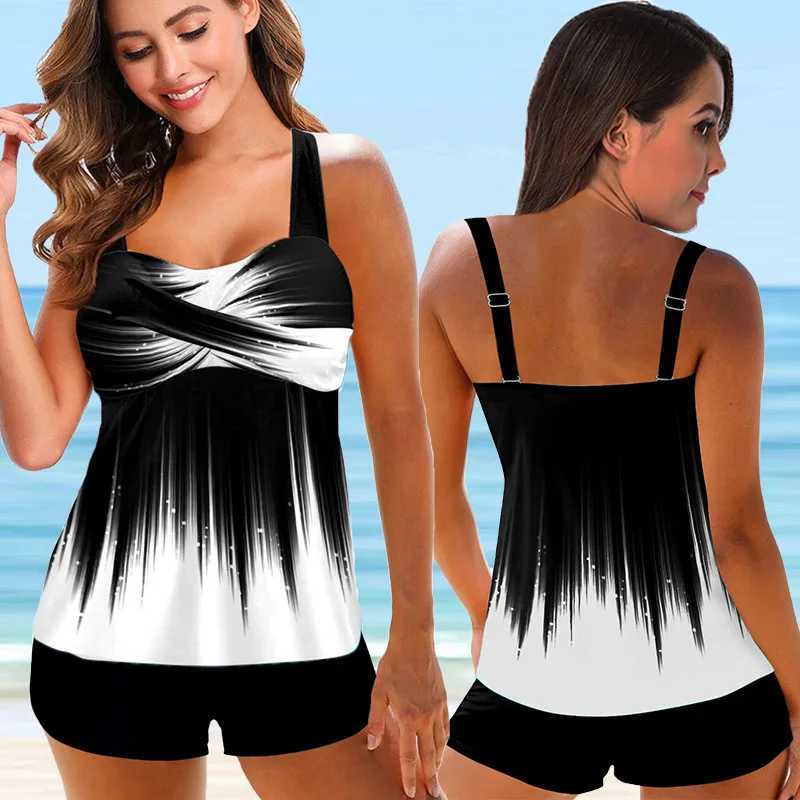 Women Beachwear Swim Rainbow Fire Summer Tankini Monokini Swimwear Bathing Suit Two Pieces Bikini Set Swimsuits Womens S-6XLXJ250120