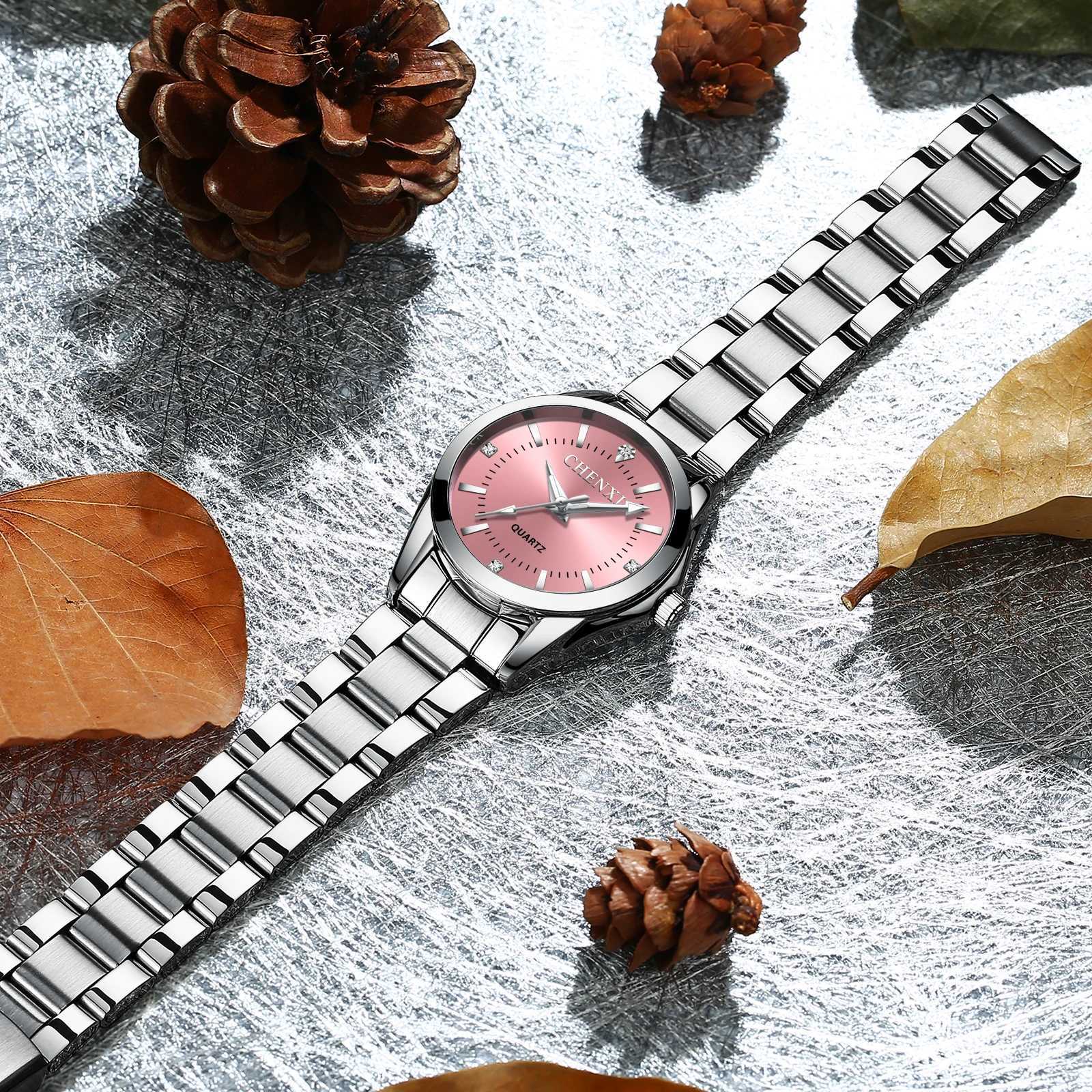 CHENXI Ladies Watch For Wen Fashion Silver Clock Stainless Steel Quartz Wrist Watches for Wen Waterproof Womens Watch X250203