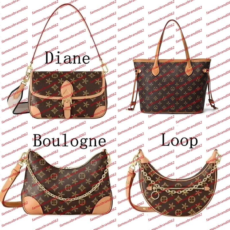 Men Women Luxury Designer Shoulder Bags Women Vintage Classic Shell Bag Canvas Leather Handbags Ladies Tote Womens Purse Messenger Bags baguette bag