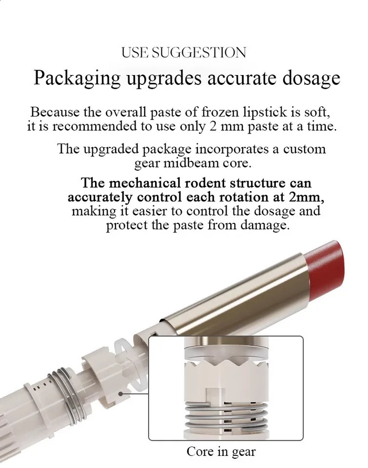 Joocyee Glazed Rouge Upgrade Crystal Frozen Film Version Glass Lipstick Lip Makeup Smoky Longlasting Lipstick 250108