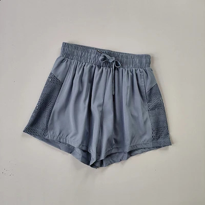 Womens Yoga Shorts High Waist Sport Fitness 2 in 1 Workout Running Pants Sports Casual Gym Quick Drying 250107
