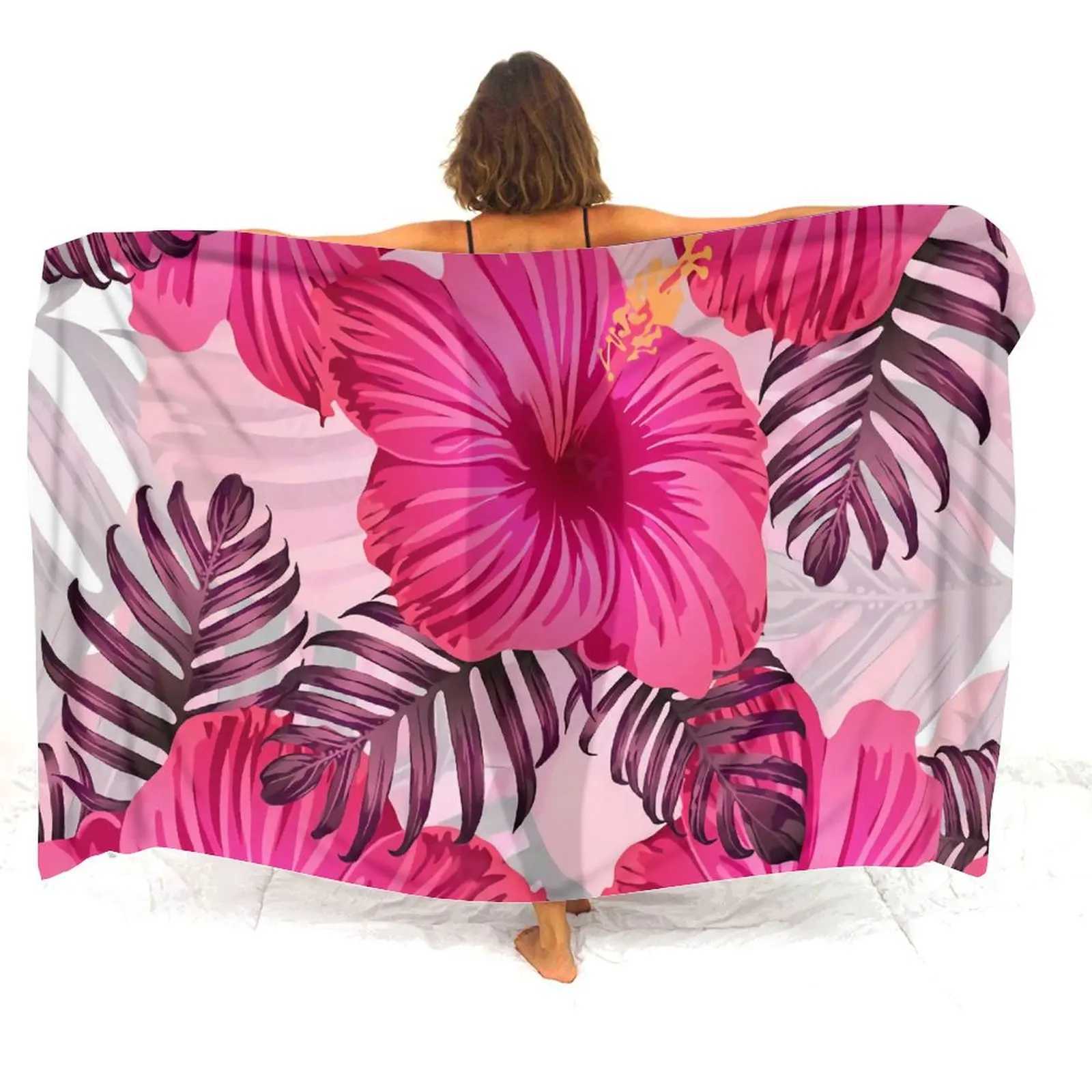 Polynesian Art Pattern Sarong Customized Seaside Resort Hotel Soft Comfort Sarong Customized Haian Fashion Beach Bikini Coat Sarong W250120