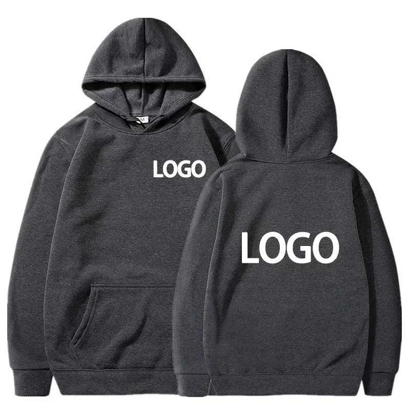 80% Polyester and 20% Cotton Mens and Womens Hooded Sweaters Loose Custom Pictures and Text Team Casual ClothingXJ2500118