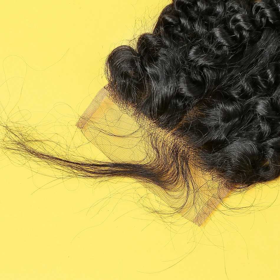 4x4 5x5 Lace Clo Human Hair Clo With Baby Hair Deep Wave Brazilian Hair Extension Remy Clo Free Part/Middle PartXJ250120