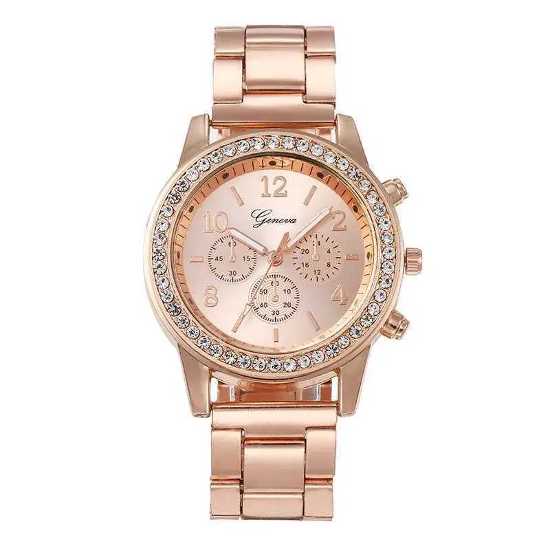 Luxury Business Steel Strap Ladies Gift Set Fashionable Hundred Quartz Watch Bracelet Two Pieces X250203