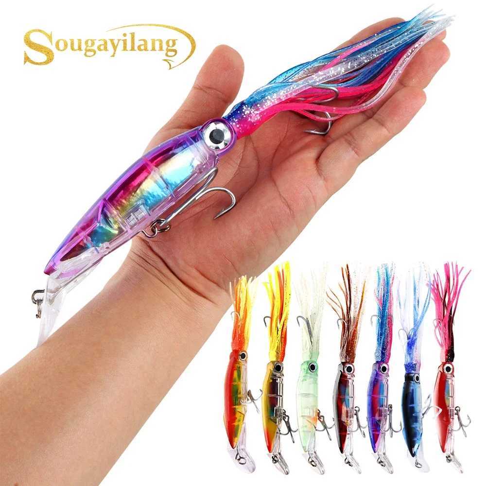 Sougayilang Fishing Lure Artificial Bait Hard Plastic Octopus Fake Bait Fishing Lures Baits Lures Fishing Tackle PescaXJ250122