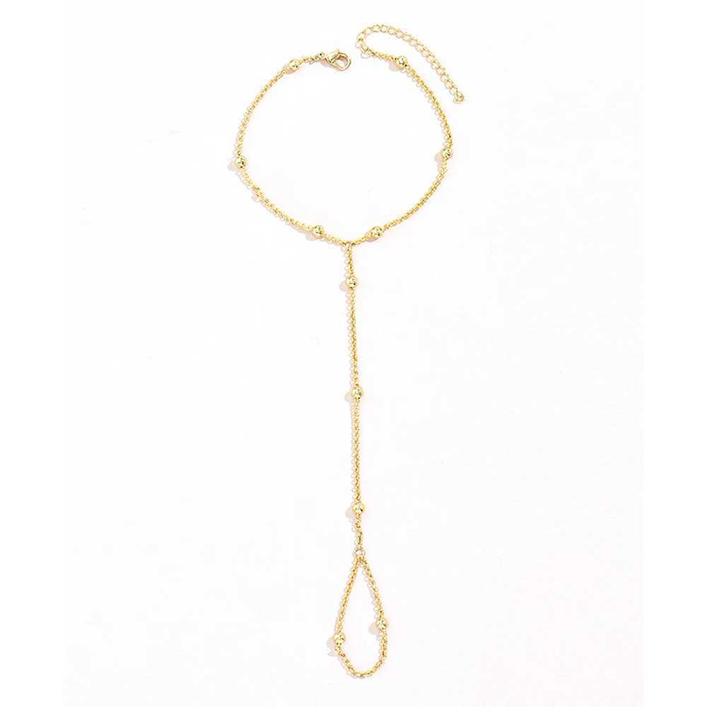 Stainless Steel Bracelets Personality Design Beaded Finger Chain Minimalist Bracelet For Women Jewelry Best Friend Gifts New W250121