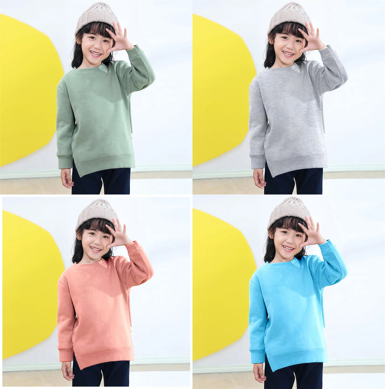 Kids Clothes Boys Hoodies Autumn Winter Childrens Sweater For Girl Sweatshirt Baby Solid Top Cute Bear Hooded Outwear 250121