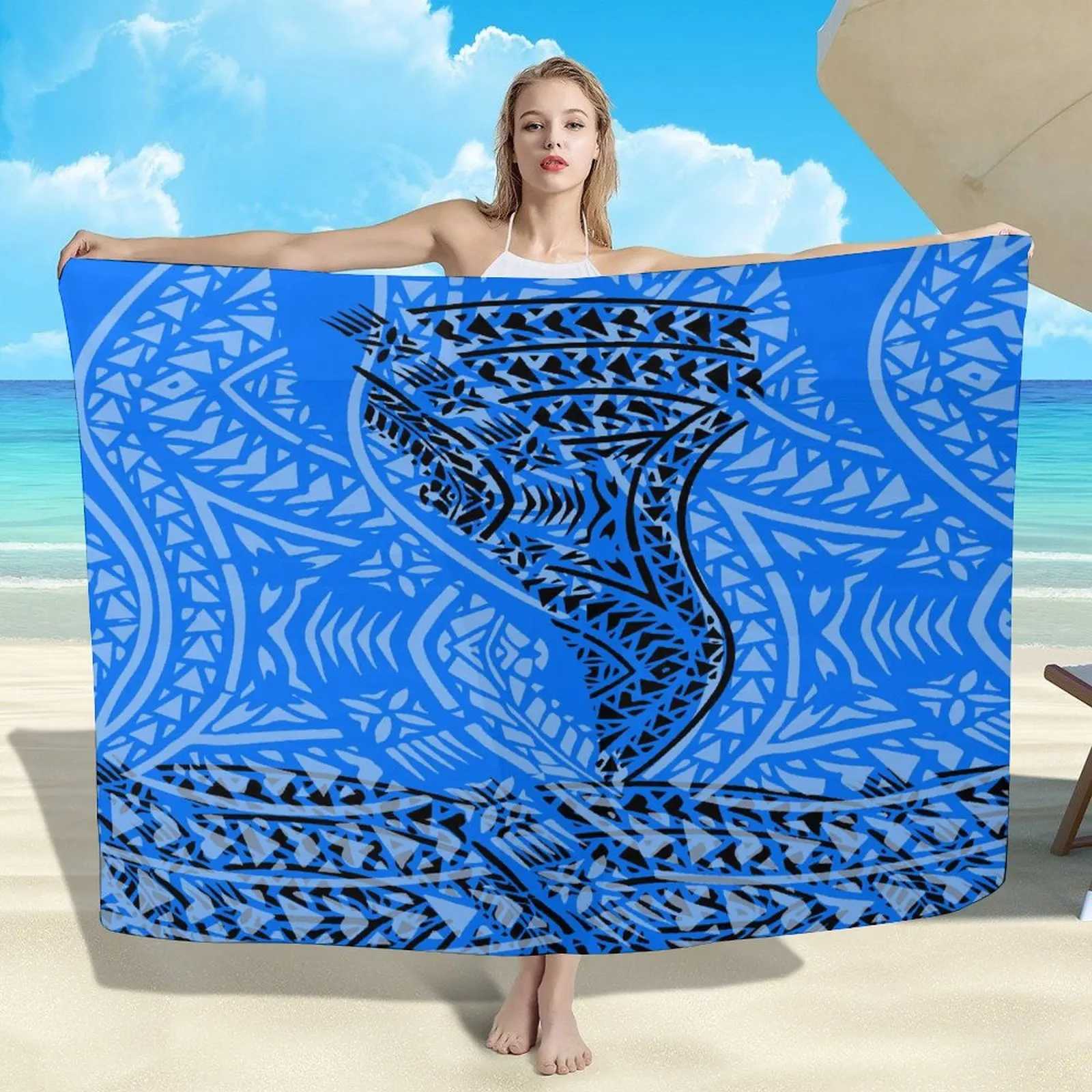 Polynesian New WomenS Sarong Soft Shl Haiian Beach Holiday Sun Protection Coat Customize Your Own Text W250120
