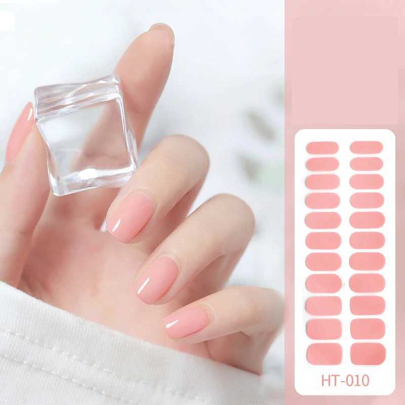 22 Strips Nail Sticker ins Creative Waterproof Lasting Nail Sticker Full Cover Nail Polish Decoration Designer Self AdhesiveXJ250120