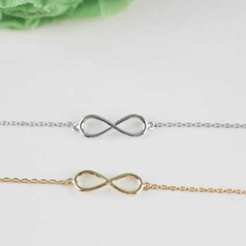 Tren Gold Sliver Color Simple Infinity Chain Anklets For Women Beach Foot Jewelry Leg Chain Ankle Bracelets Women AccoriesXJ250121