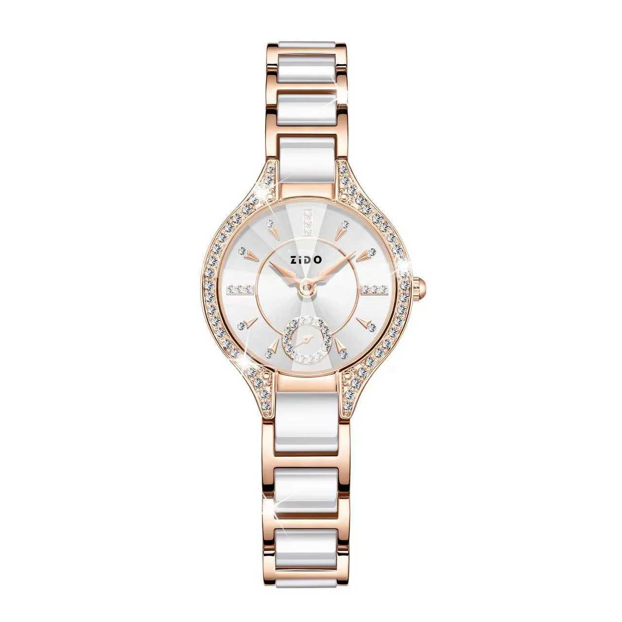 Warm brand retro light luxury waterproof diamond inlaid high-quality stainless steel Fem fashion watch Watchees X250203