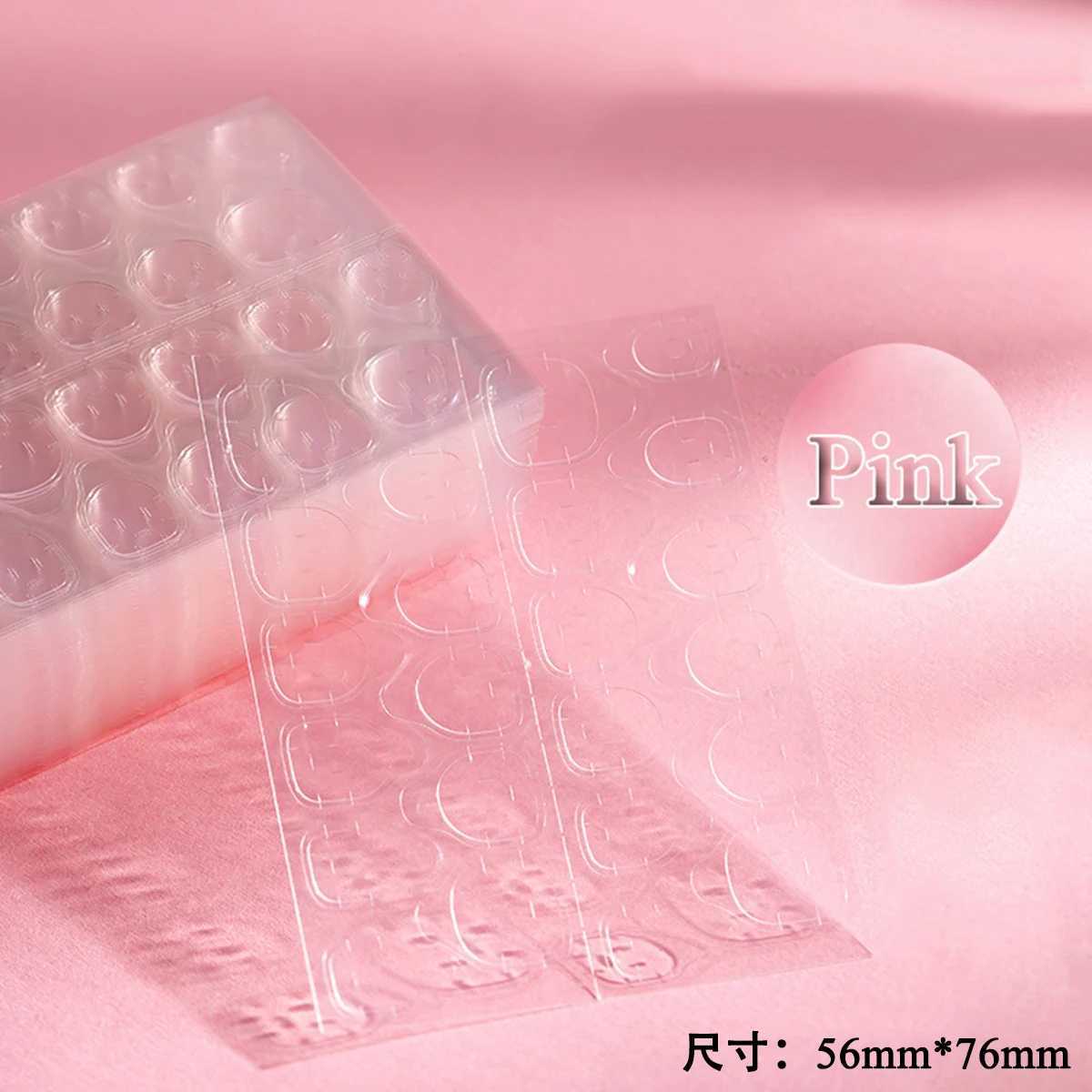 10 Sheets Nail Stickers Jelly Glue Removable Adhesive Wear-resistant Fake Nails High-viscosity Double-sided Waterproof StickersXJ250120