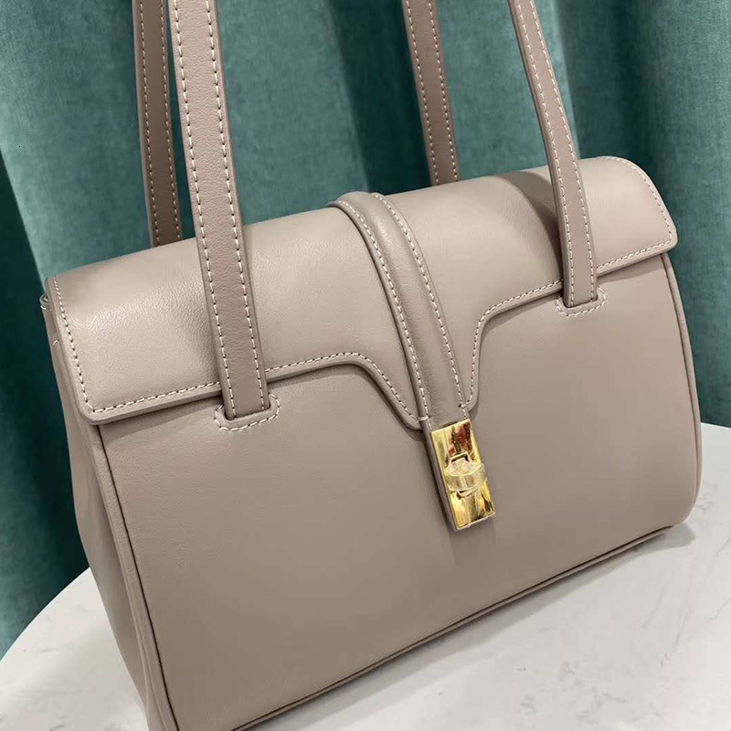 Bag Autumn And Winter New Axigo Same Style Tote Leather Women's Soft16 Large Shoulder Handheld Underarm Bag Women