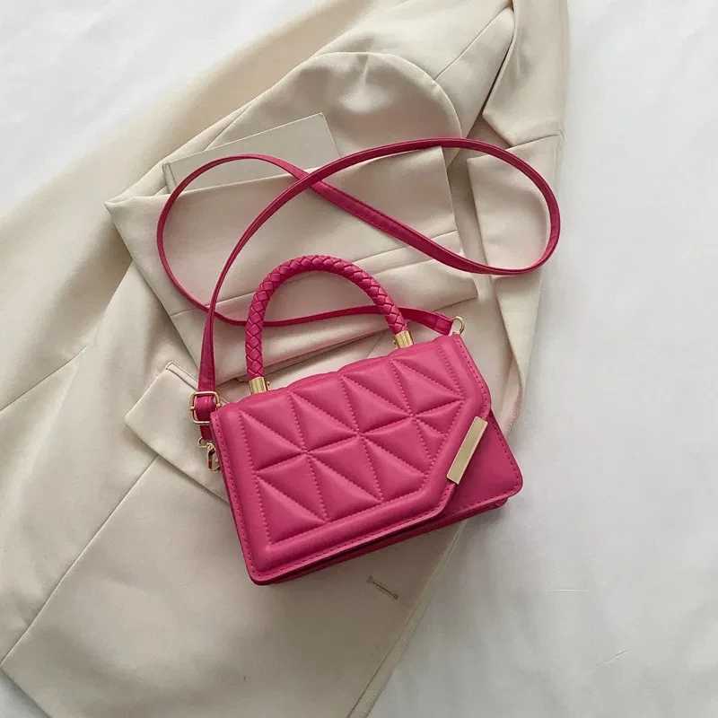 New Fi Shoulder Bag Plaid PU Leather Ladies Handbags Designer Crossbody Bags For WomenXJ250121