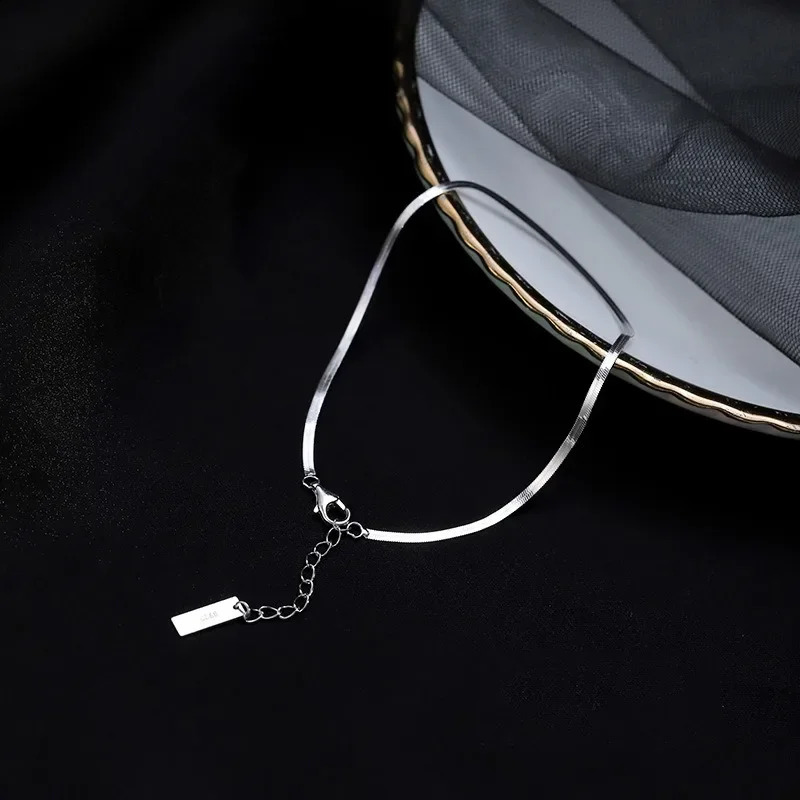 Personality Fashion Blade Chain Anklet for Women High Quality Silver Color Stainless Steel Summer Beach Foot Jewelry Colorfast 250114