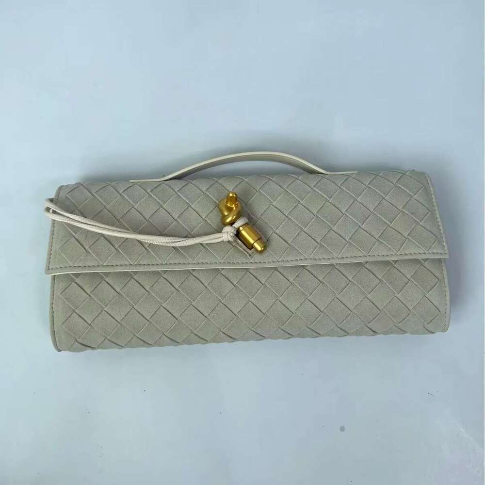 Vintage Matte Finish Handmade Woven Shoulder Crossbody Buckle Bag Artificial Leather Ing Neutral Minimalist Style