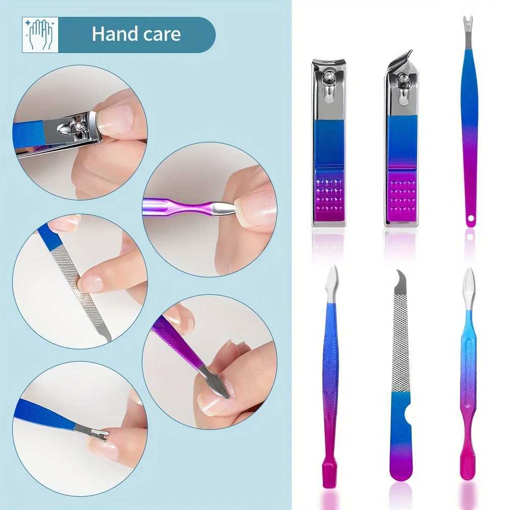 7/10/12/15pcs Professional Nail Clippers Pedicure Kit Stainless Steel Cuticle Nippers And Cutter Kit Grooming Kit For TravelXJ250116