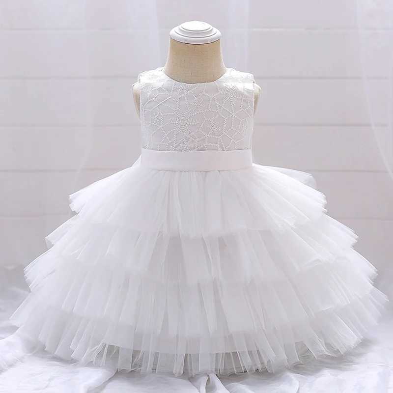 Summer Tutu 1st Birthday Dress For Baby Girl Clothes Lace Baptism Princess Dress Sleeveless Girls Party Gown Dress 2-5 Year X250203